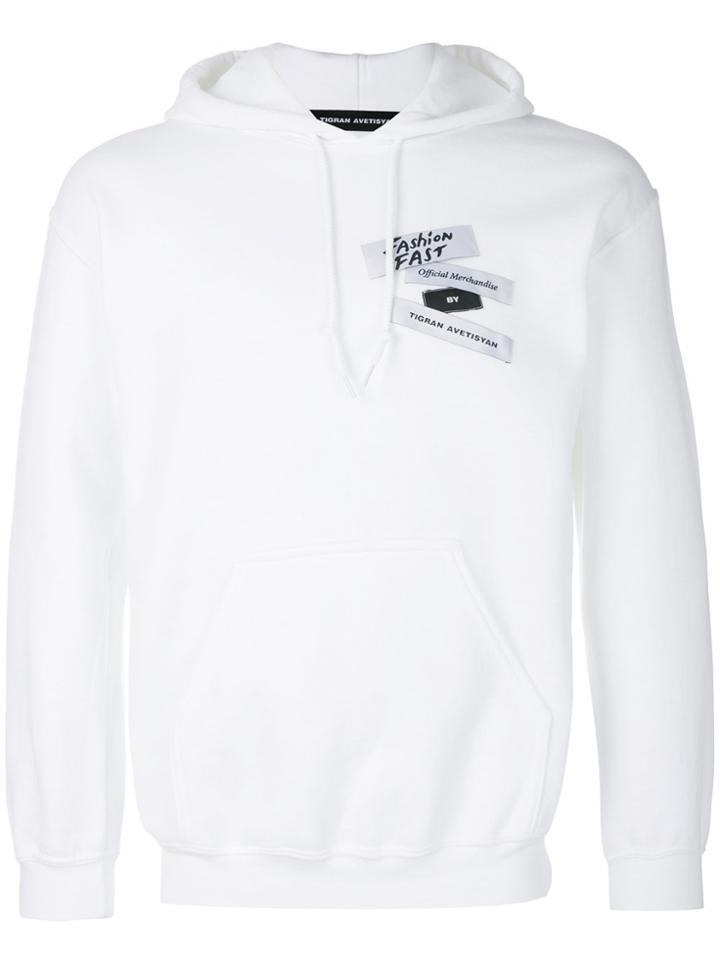 Tigran Avetisyan By Pavel An Chest Patch Hoodie - White