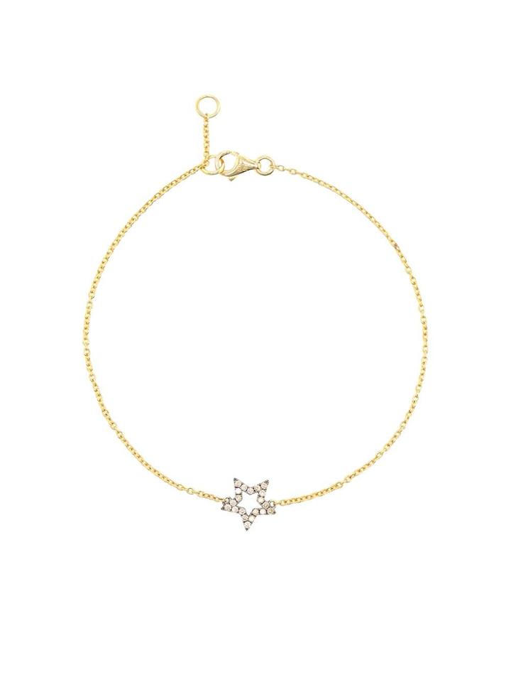 Rosa De La Cruz Diamond Star Charm Bracelet - Metallic