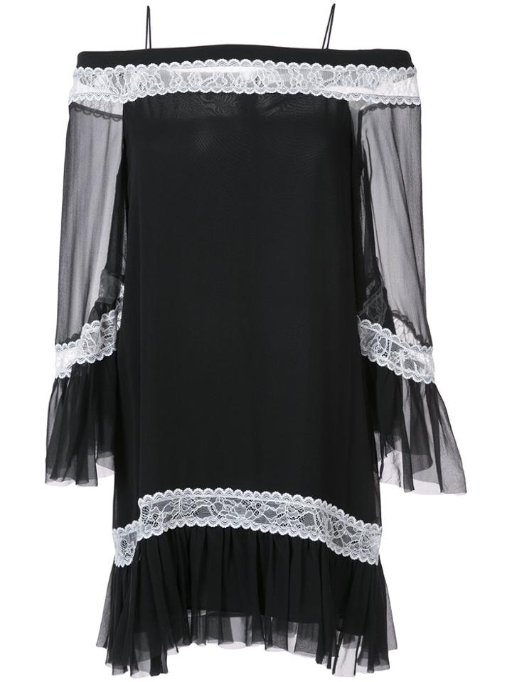 Alice+olivia Off Shoulder Tunic Dress - Black