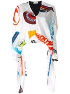 Marine Serre F1 Layered Cape Top - Multicolour