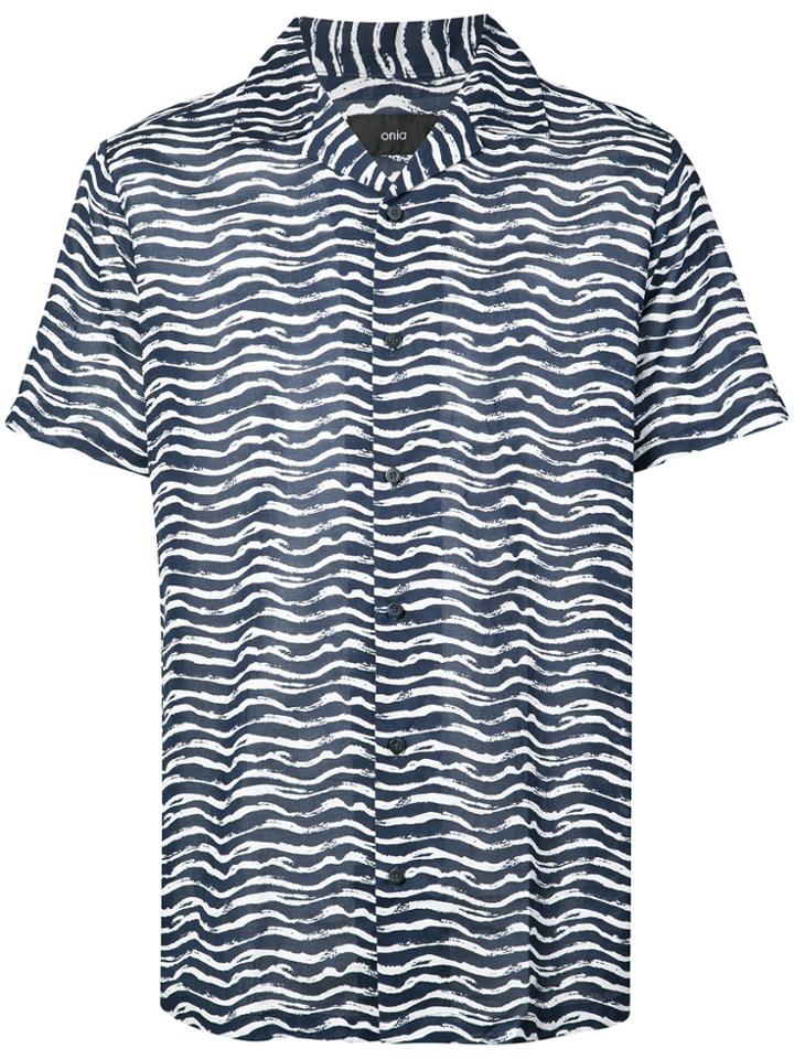Onia Graphic Print Shirt - Blue