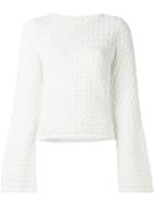 See By Chloé Circle Knit Jumper, Women's, Size: Large, White, Cotton