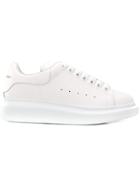 Alexander Mcqueen Flat Lace-up Sneakers - White