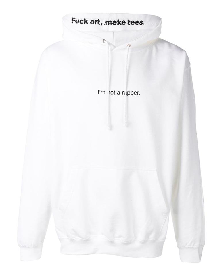 F.a.m.t. 'i'm Not A Rapper' Hoodie - White