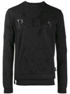 Philipp Plein Distressed Pullover - Black