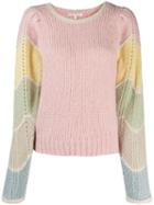 Love Shack Fancy Slim-fit Aspyn Jumper - Pink