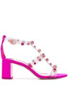 Sophia Webster Embellished Stud Sandals - Pink