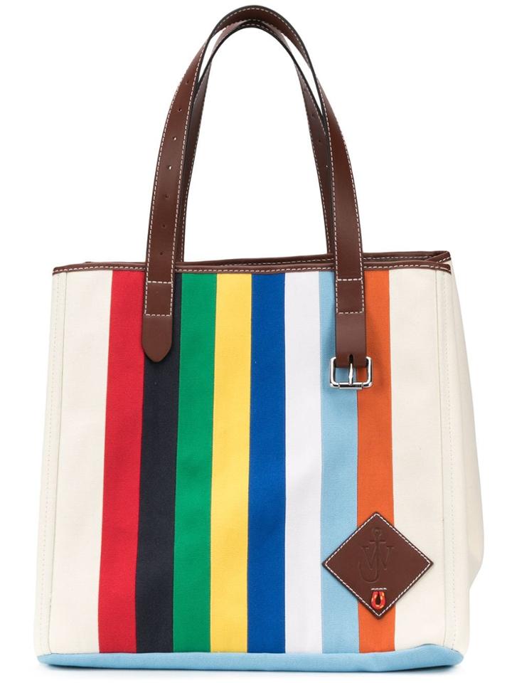 Jw Anderson Patchwork Belt Tote - Neutrals