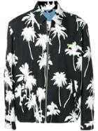 Msgm Palm Tree Print Jacket - Black