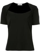Han Ahn Soon Contrast Sleeve T-shirt - Black