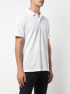 Sunspel Striped Polo Shirt - White