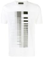 Diesel Black Gold - Striped Print T-shirt - Men - Cotton - L, White, Cotton