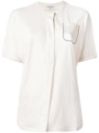 Brunello Cucinelli Silk Pocket T-shirt, Women's, Size: Xl, Nude/neutrals, Linen/flax/silk/brass