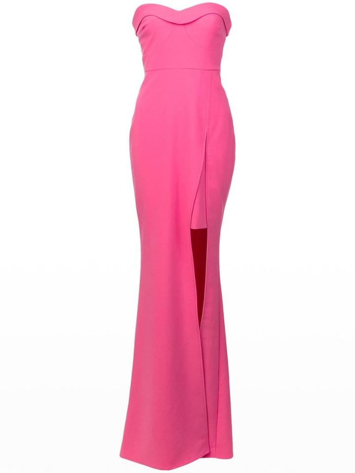 Likely Slit Front Bandeau Gown - Pink