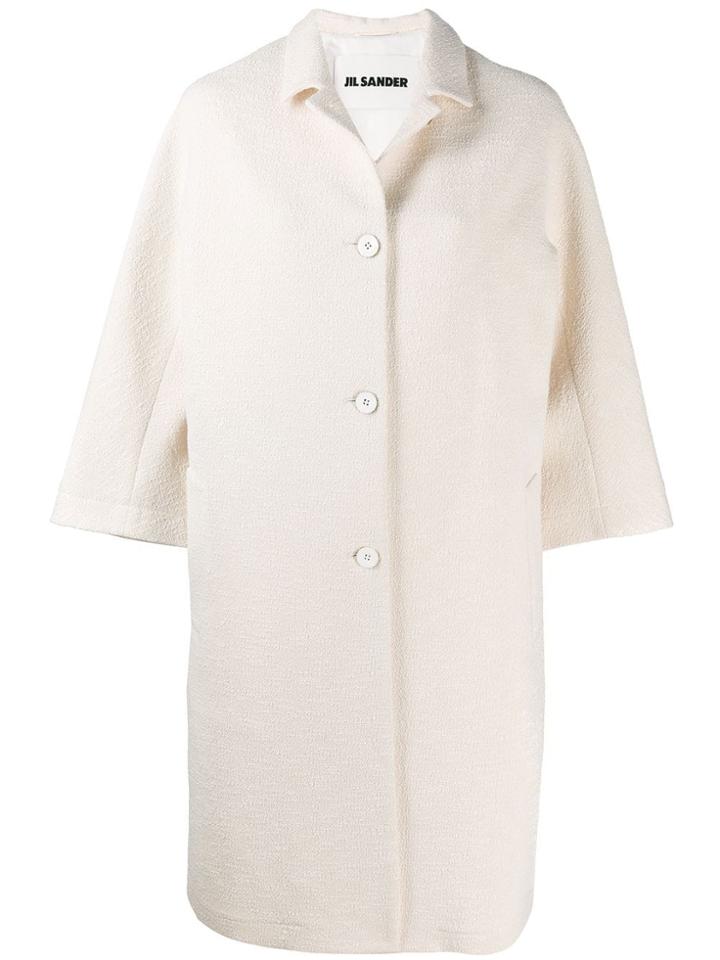Jil Sander Button-up Coat - White