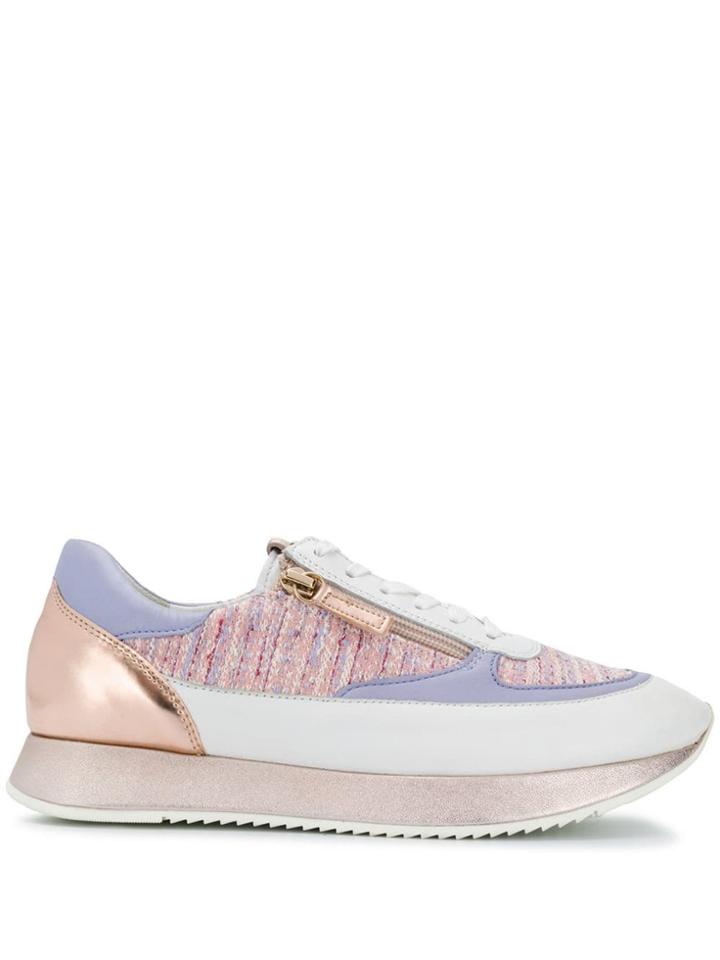 Hogl Panelled Lace-up Sneakers - White