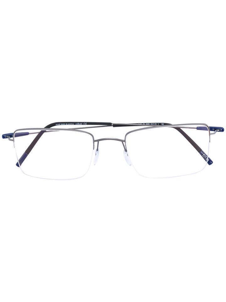 Silhouette Square Glasses - Grey