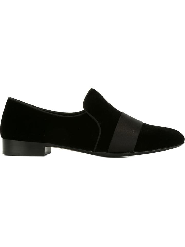 Giuseppe Zanotti Design Laurence Loafers, Men's, Size: 41, Black, Velvet/leather
