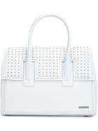 Thomas Wylde - Studded Tote - Women - Lamb Skin - One Size, White, Lamb Skin