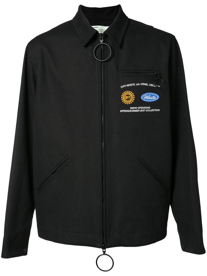 Off-white - Uniform Zipped Jacket - Men - Cotton - M, Black, Cotton