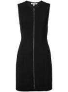 Elizabeth And James Front Zip Mini Dress, Women's, Size: 10, Black, Polyester/spandex/elastane/rayon