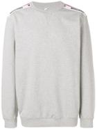 Moschino Logo Stripe Sweatshirt - Grey