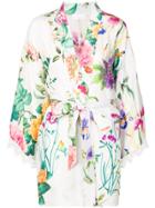 P.a.r.o.s.h. Floral Kimono Jacket - White