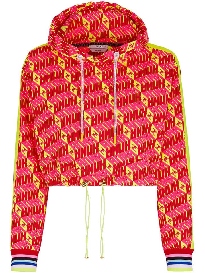 Fendi Fendi Roma Amor Hoodie - Red