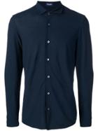Drumohr Knit Polo Shirt - Blue