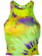 Msgm Cropped Tank Top - Green