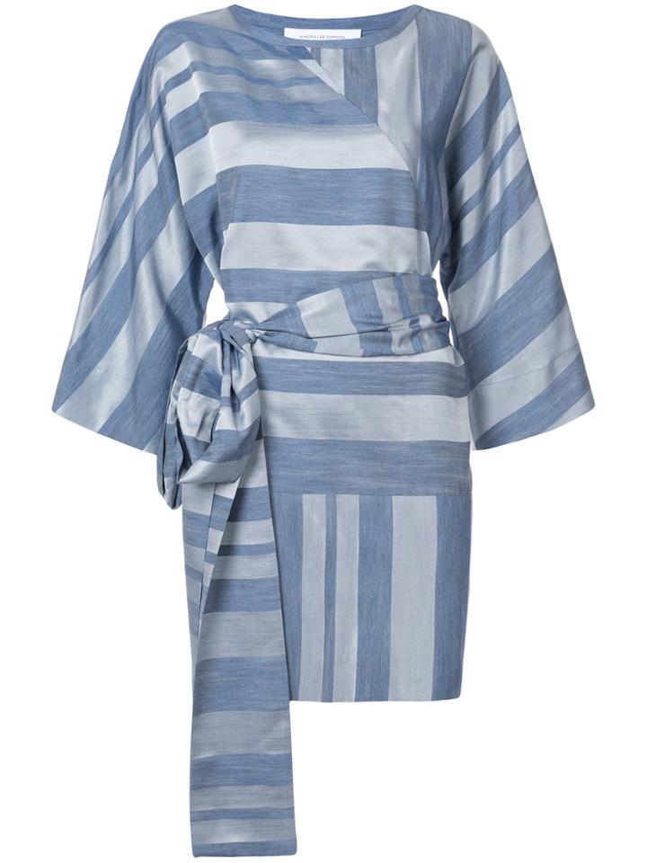 Kimora Lee Simmons Tie Waist Dress - Blue