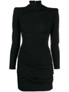 Alex Perry Roll-neck Short Dress - Black