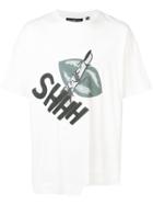 Mostly Heard Rarely Seen Litton Slip Hem T-shirt - White