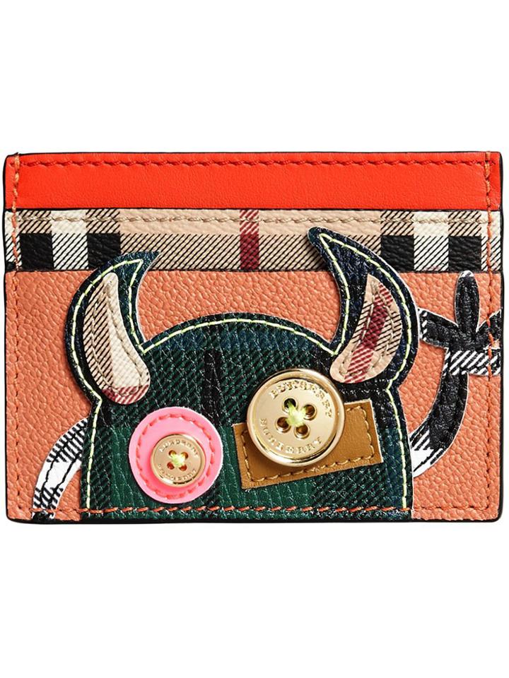 Burberry Creature Appliqué Card Case - Multicolour