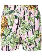 Kenzo Tiger Print Swim Shorts - Multicolour