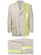 Comme Des Garçons Vintage Reflective Panel Suit - Nude & Neutrals