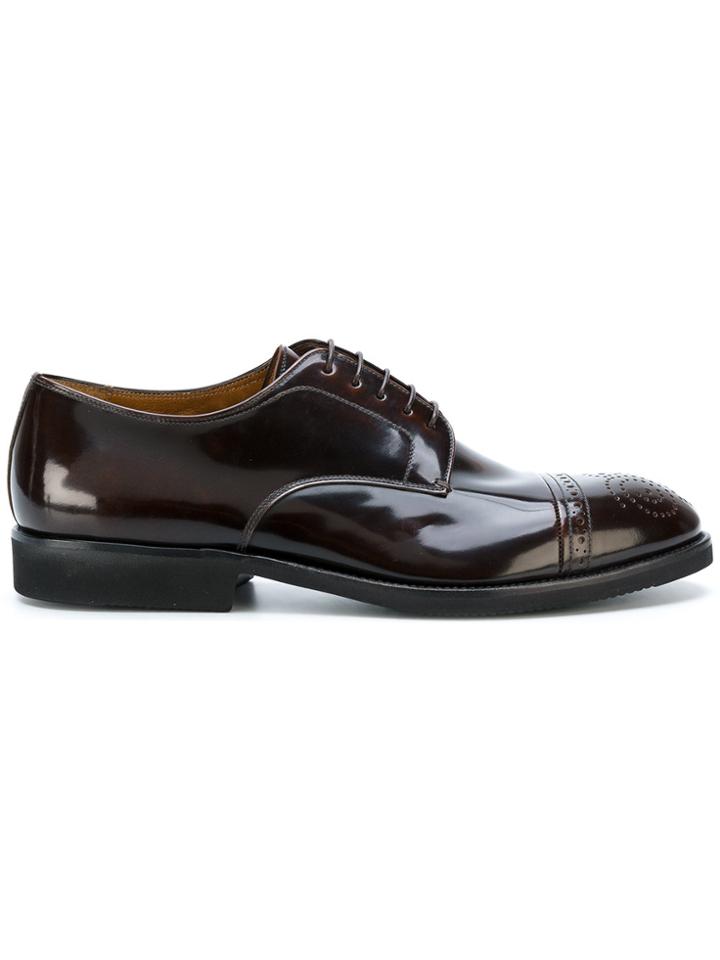 Premiata Brogue Derby Shoes - Brown