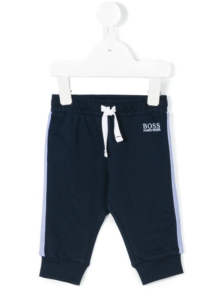 Boss Hugo Boss - Logo Track Trousers - Kids - Cotton/polyester - 12 Mth, Blue