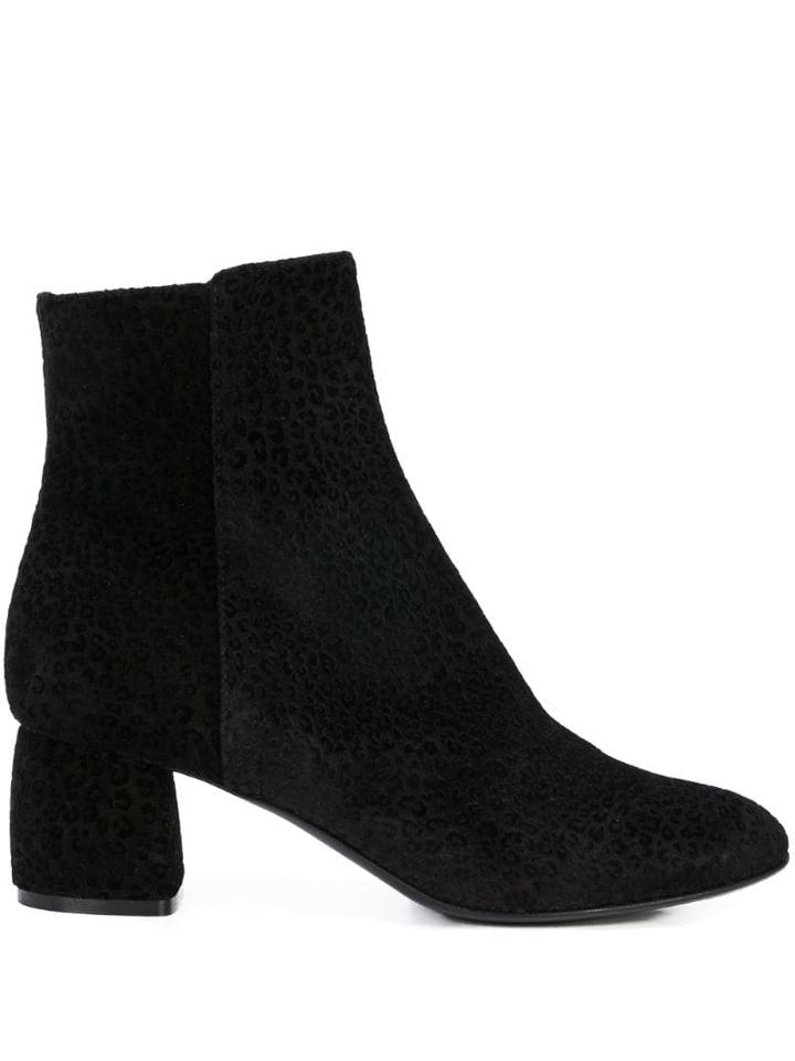 Agl Leopard Print Boots - Black