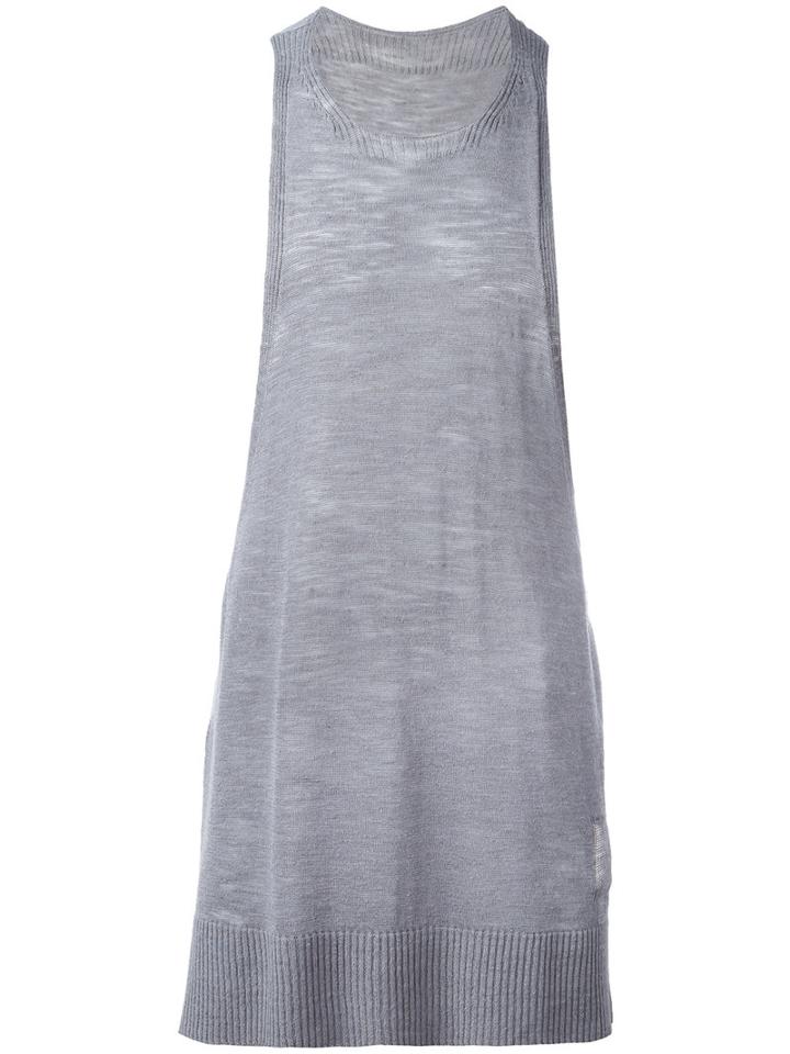 Onebyme - Racer Back Tank Top - Men - Linen/flax/viscose - 4, Grey, Linen/flax/viscose