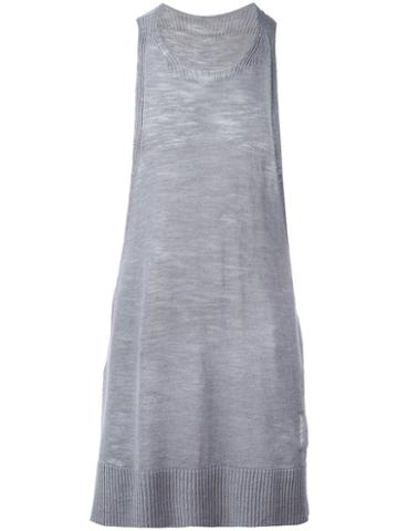 Onebyme - Racer Back Tank Top - Men - Linen/flax/viscose - 4, Grey, Linen/flax/viscose