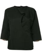 Yohji Yamamoto Vintage Wrapped Front Cutout Jacket - Black