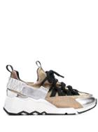 Pierre Hardy Colour-block Sneakers - Gold