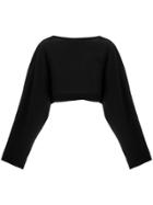Société Anonyme Cropped Kimono Top - Black