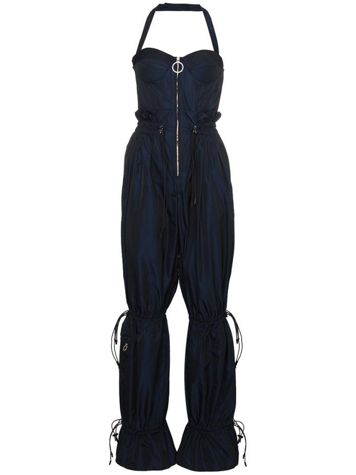 Jonathan Simkhai Halterneck Jumpsuit - Blue