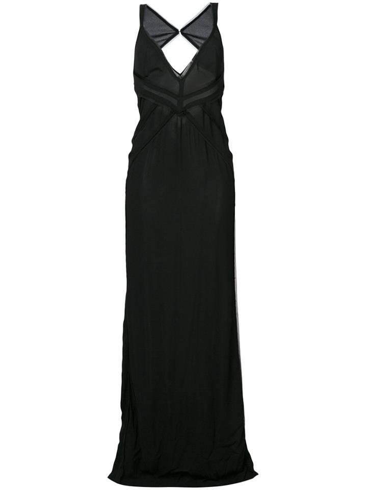 Dsquared2 V-neck Maxi Dress - Black