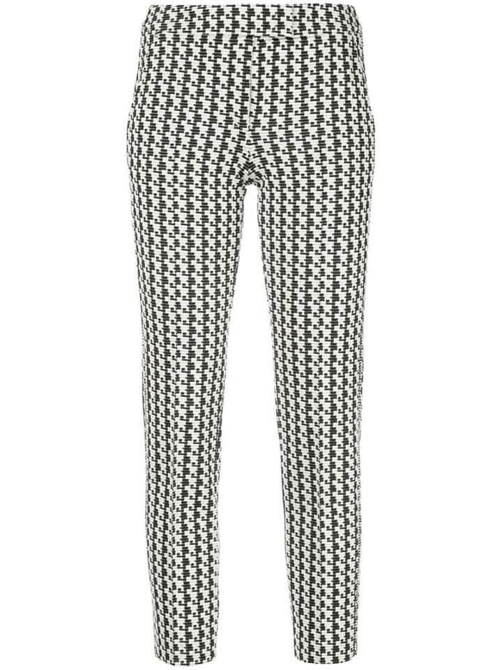 Akris Punto Frankie Texture Cropped Trousers - Black