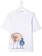 Marni Kids Cartoon Print T-shirt - White