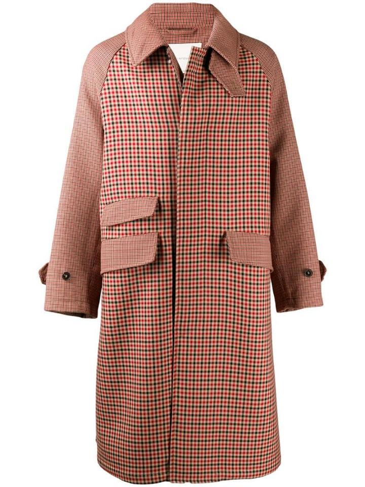Mackintosh Ashkirk Shepherd Check Virgin Wool Oversized Overcoat