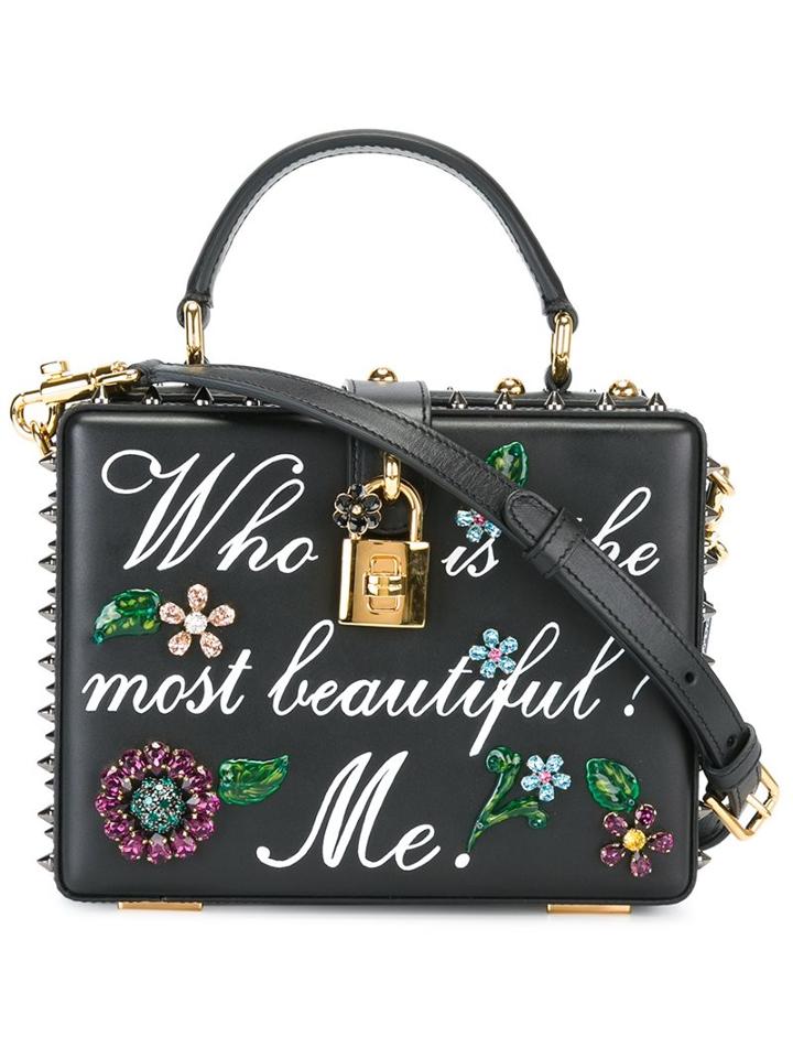 Dolce & Gabbana 'dolce' Box Tote, Women's, Black